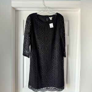 J. Crew NWT Black Lace Dress